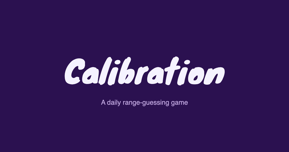 Calibration preview